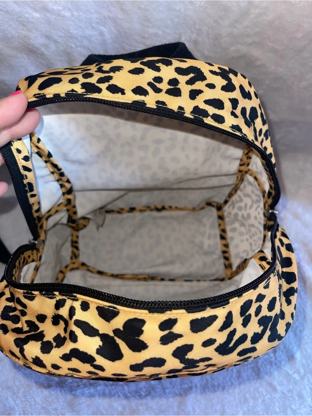 Puts Vida Leopard Print Kids Backpack in Brown, Yellow-Gold and Black